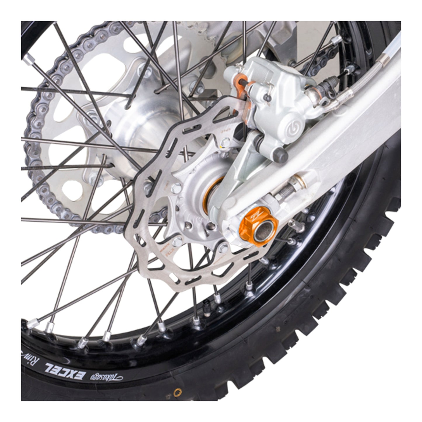 Zeta Axle Nut M22X30-P1.5 H17 - Orange