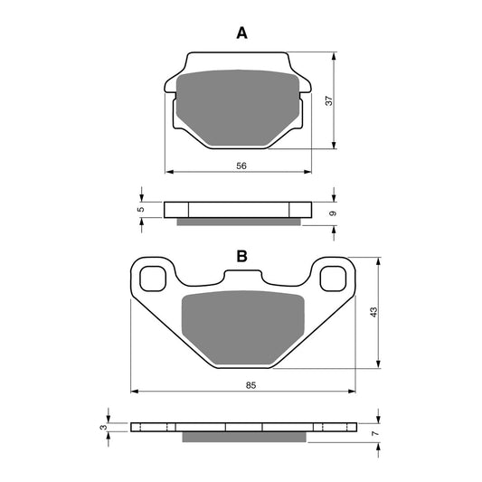 GOLDfren Brake Pads - K5 Off-Road Racing