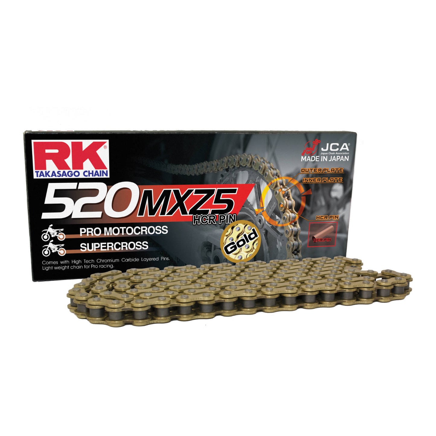RK 520MXZ5 Drive Chain - Gold