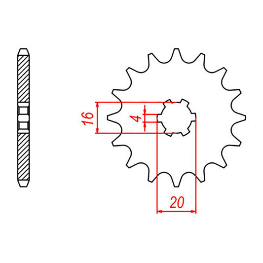 Sprocket Kit Suzuki RM80/85 '82-'18, Yamaha YZ80 82-18 - 428MXZ 13/47