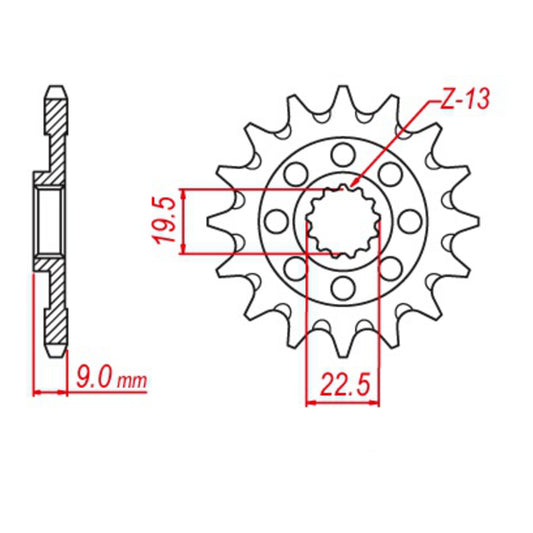 Sprocket Kit Suzuki RMZ250 - 520EXW 13/49