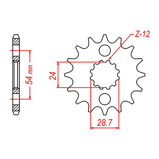 Sprocket Kit Kawasaki ZZR1100 '93-'97 Gold - GB530ZXW 17/45