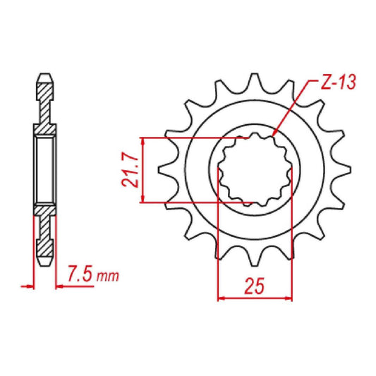Sprocket Kit Yamaha FZR400RR (520conv) - 520XRE (104 link) 15/43