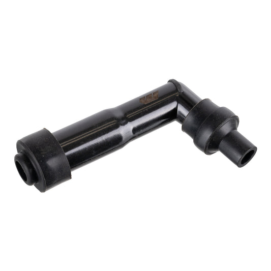 Whites Spark Plug Cap (Replaces XZ05F) Long Right Angle - Black
