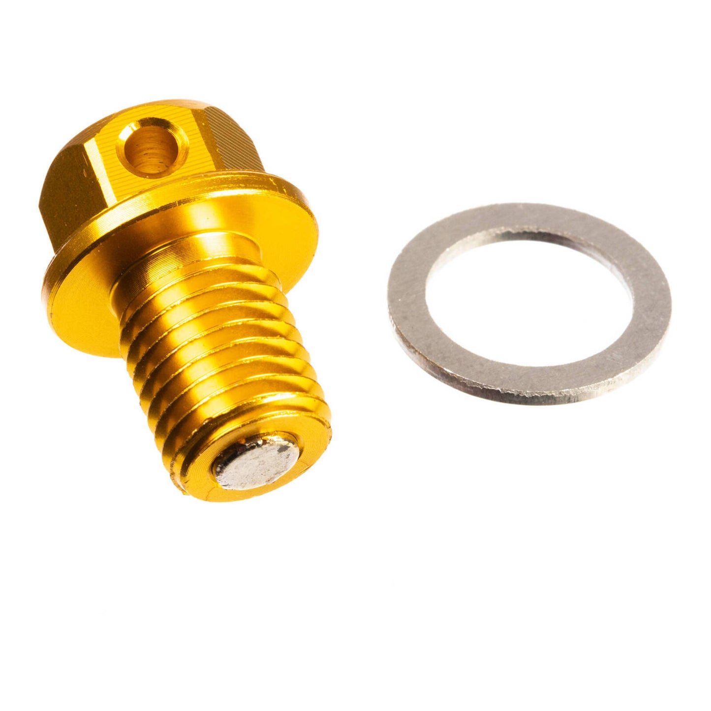 Whites Magnetic Sump Plug M12 x 12 x 1.25 - Orange