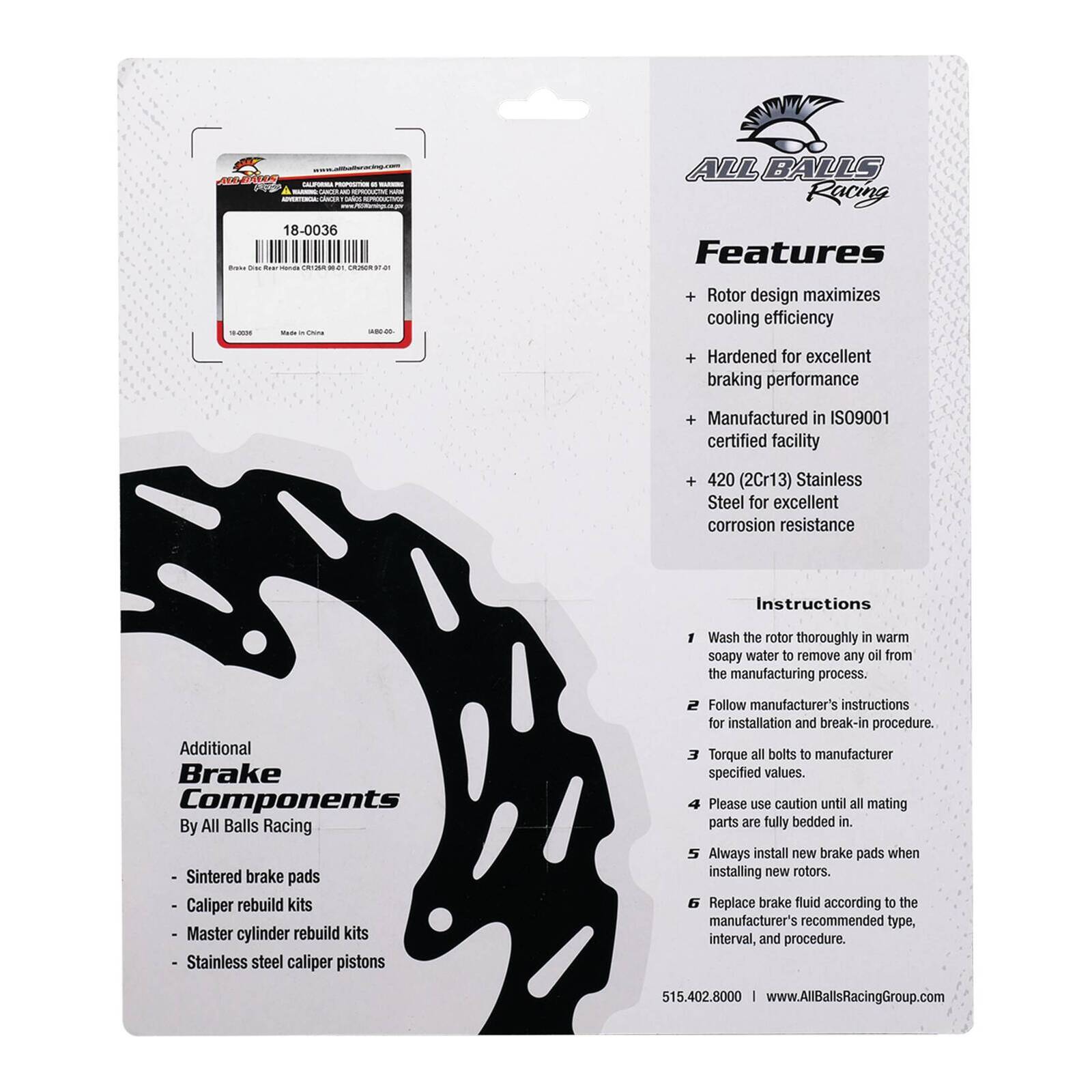 Brake Disc 18-0036