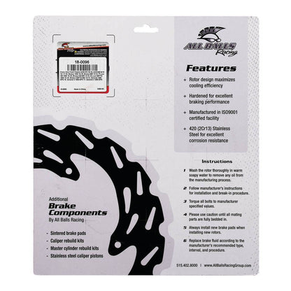 Brake Disc Front / Rear 18-0096
