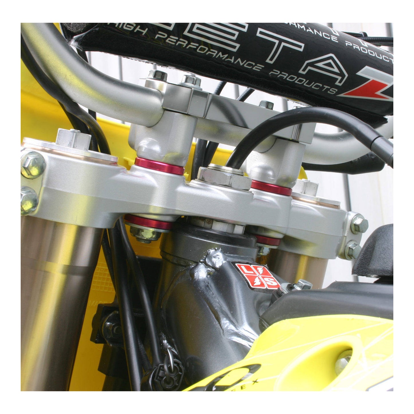 Zeta Rubber Killer - Red 4pcs Kawasaki KX, KX250F '04-, KX450F '11-