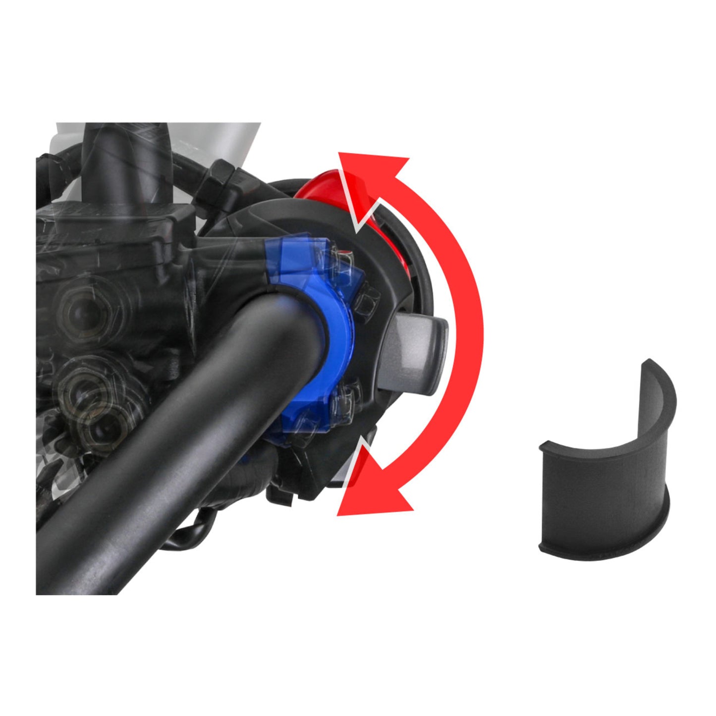 Zeta Rotating Bar Clamp Brake - Ti-color