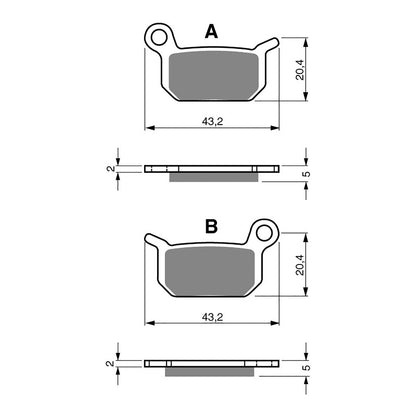 GOLDfren Brake Pads - K5 Off-Road Racing