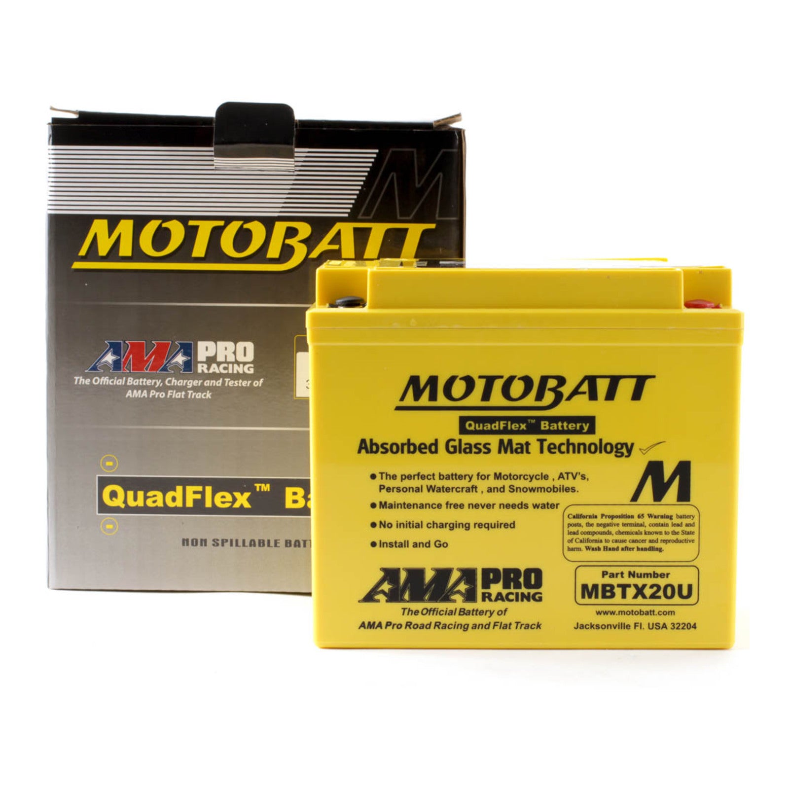 Motobatt Battery Quadflex AGM - MBTX20U