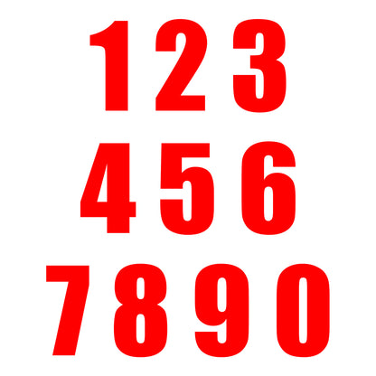 Whites Race Number - Red #2 (10 Pack)