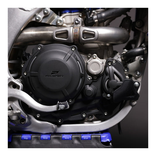 Poli Clutch & Ignition Cover Protector Kit YZ450F '23 - Black