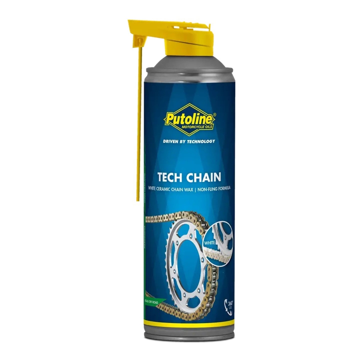 Putoline Tech Chain Ceramic Wax Chain Lube NZ - 500ml larger size chain lubricant with ceramic wax formula