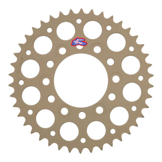 Renthal Sprocket Rear Silver 42T Alloy 7075 T6 Grooved Kawasaki