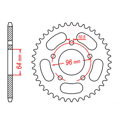 Sprocket Kit Honda XRB200 Brazil- 520H 12/55