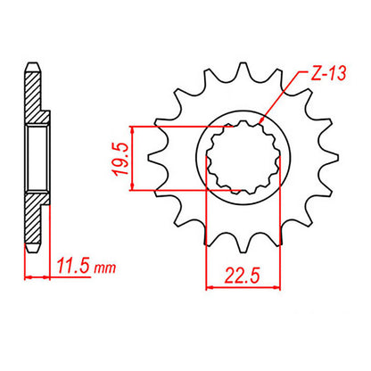 SPKT KIT DRZ125 / KLX125 Big Whl - 428KRO 14/57