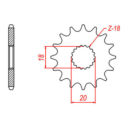 Sprocket Kit Suzuki GN125 - 428H 14/52