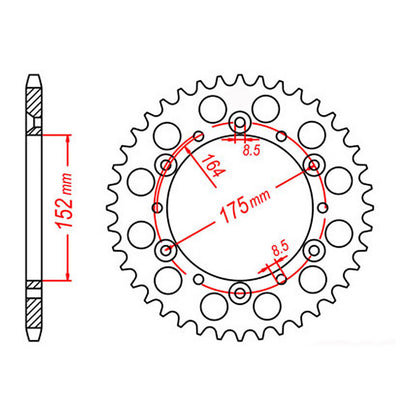 Sprocket Kit Yamaha YZ250 - 520EXW 14/50