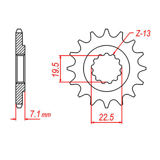 Sprocket Kit Suzuki GN250 - 520XRE 15/41