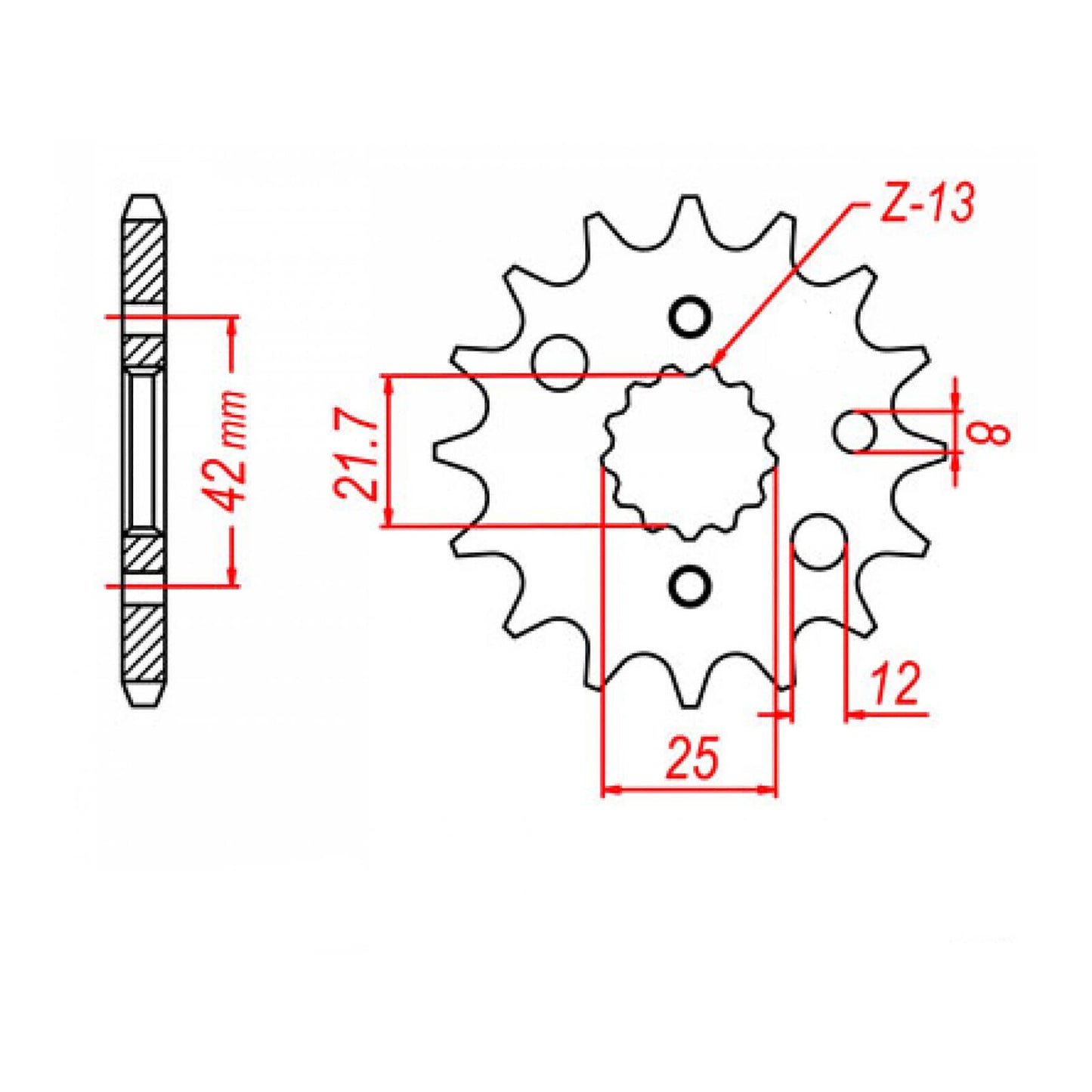 Sprocket Kit Suzuki TL1000R Gold (economy) - GB530XRE 17/39
