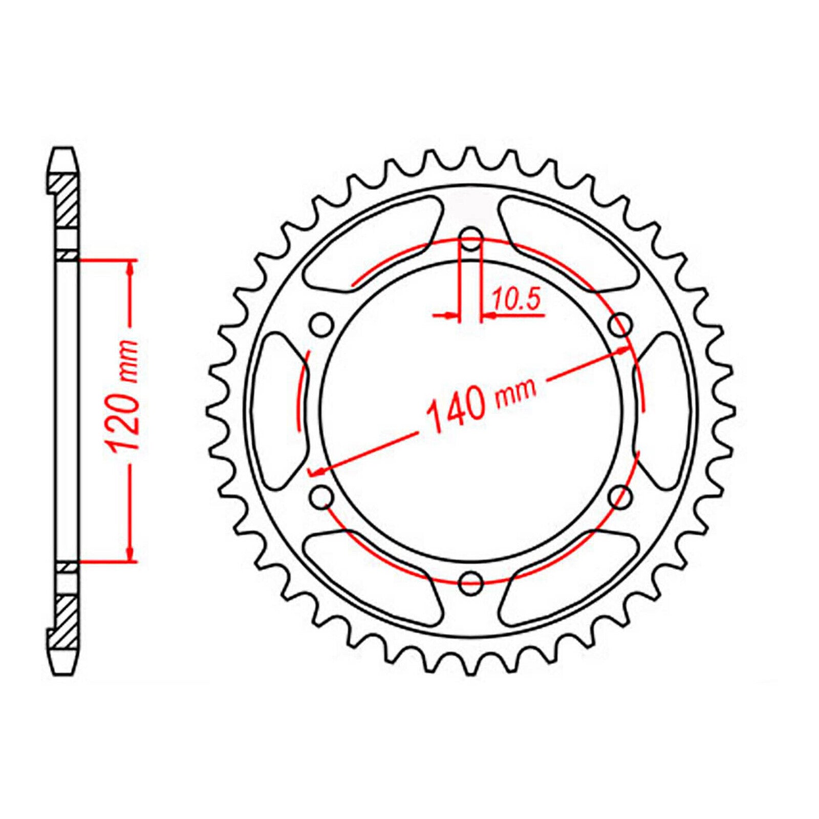 Sprocket Kit Suzuki TL1000R Gold (economy) - GB530XRE 17/39