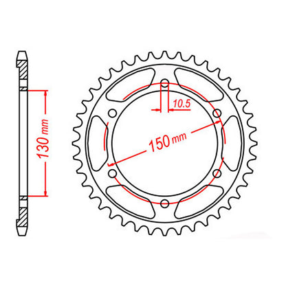 Sprocket Kit Yamaha YZF600 Thundercat Gold - GB530XRE 15/47