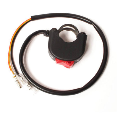 WHITES SWITCH BLOCK HEADLIGHT ON-OFF (20mm) RED TOGGLE