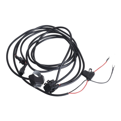 Whites LED Light 60mm Lens - Pair - Osram LED - with harness