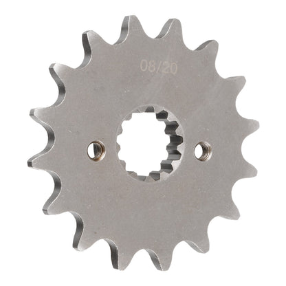 MTX 308 steel front sprocket #520 14 tooth, front face view, SKU SPF34514