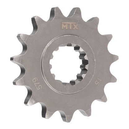 MTX 579 steel front sprocket #530, front angle view showing teeth and centre bore, SKU SPF57915