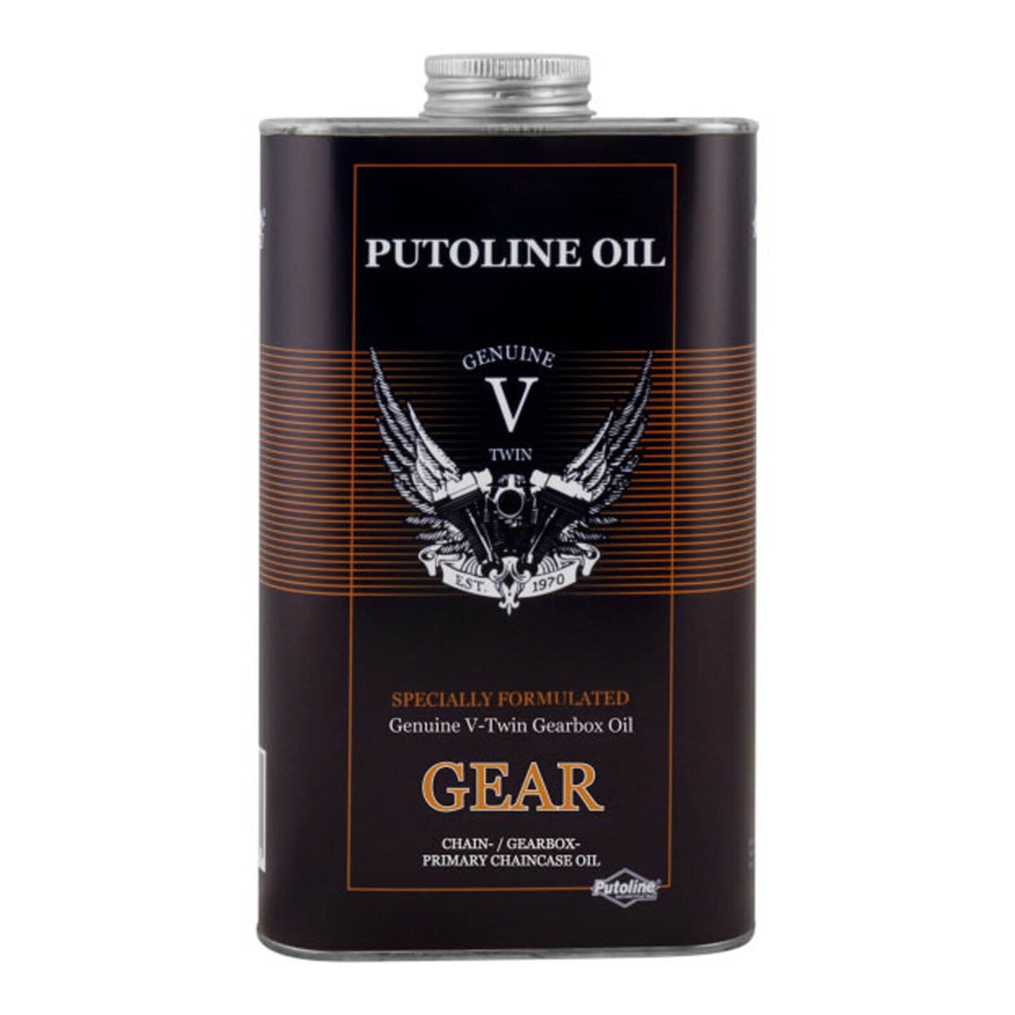 Putoline Genuine V-Twin Gear Oil 1L tin, SKU PTVTWINGG1L