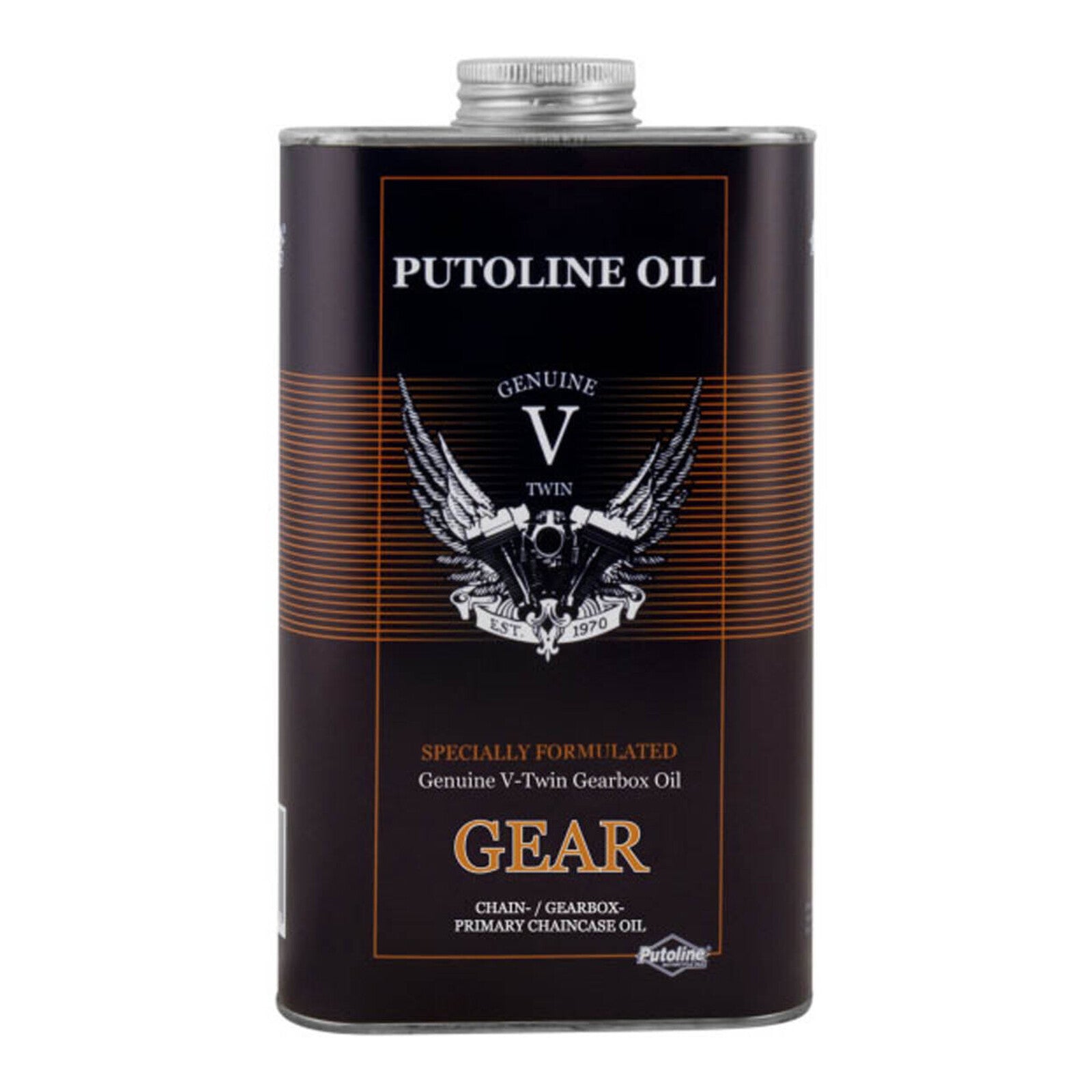 Putoline Genuine V-Twin Gear Oil 1L tin, SKU PTVTWINGG1L