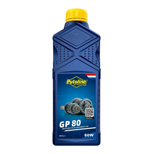 Putoline GP 80W gearbox oil 1L bottle, SKU PTGOGP801L